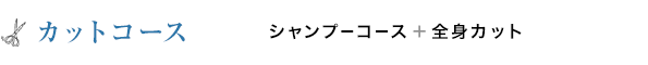 カットコース シャンプーコース＋全身カット